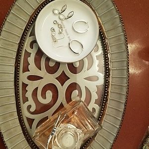 silver earrings